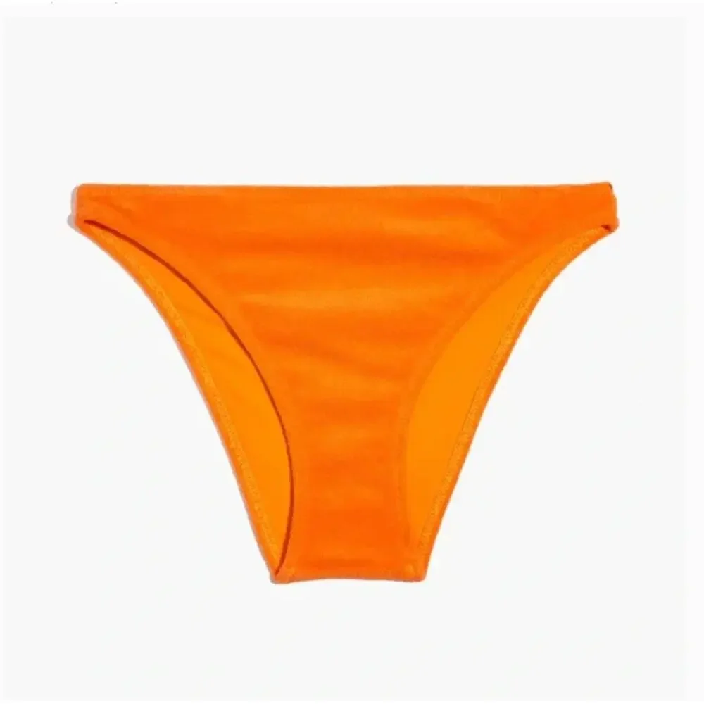 NWT Solid & Striped Terry Tati Bikini Bottom in Tangerine Size Small